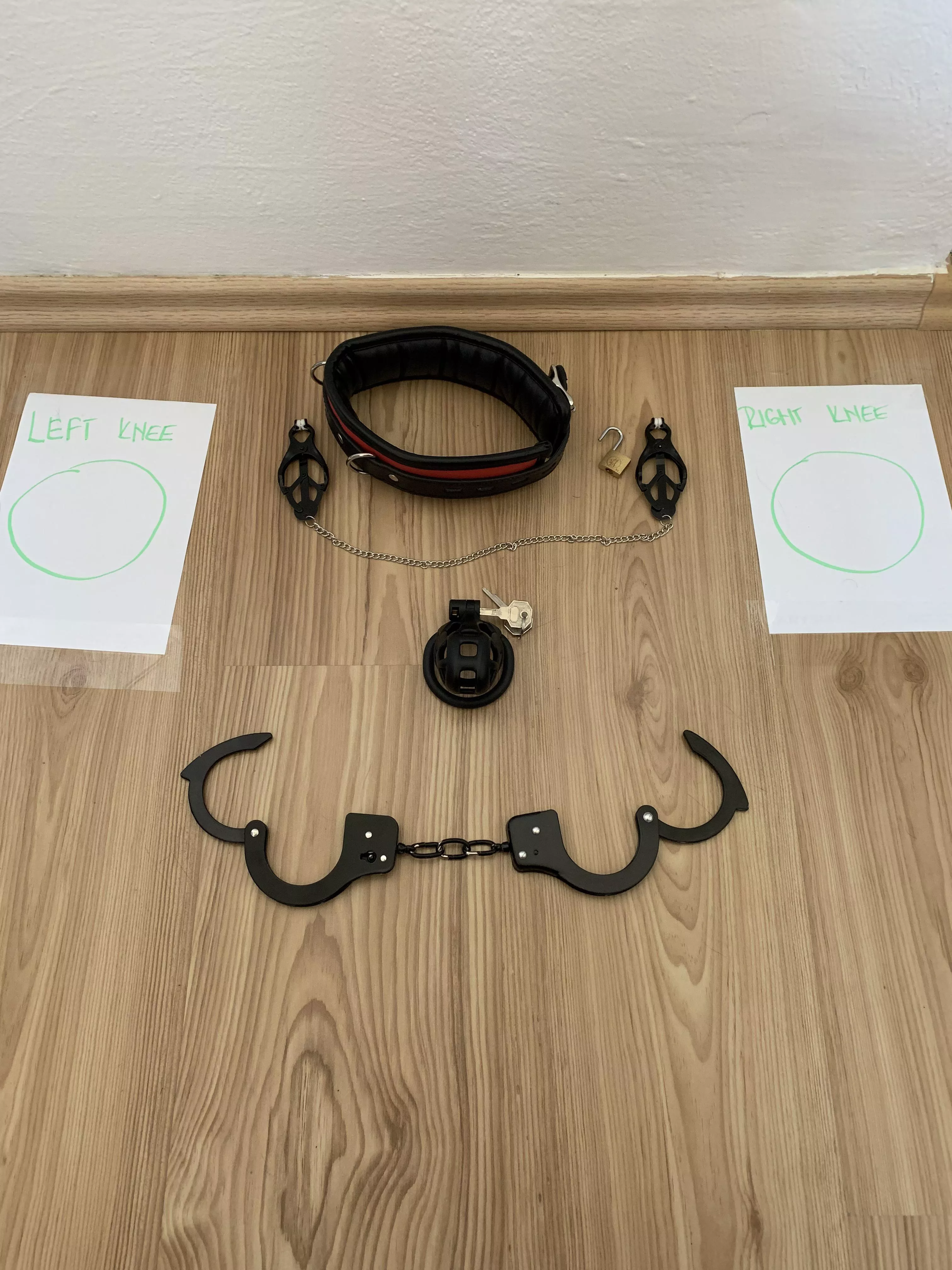 I prepared a surprise for my submissive BF when he gets home from work. I will be out enjoying summer while he waits patiently for me to free him 😈