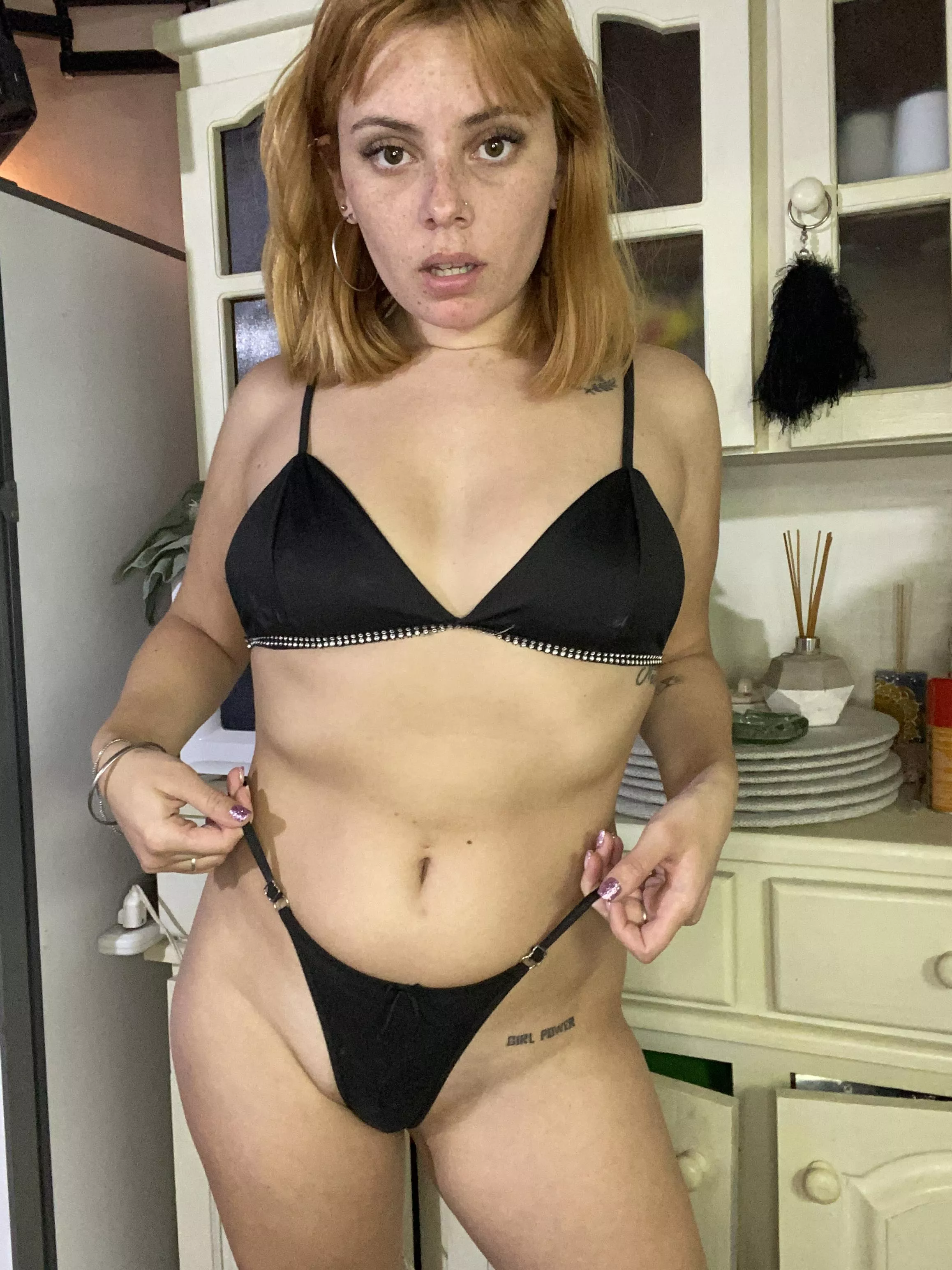 In black outfit to make your day