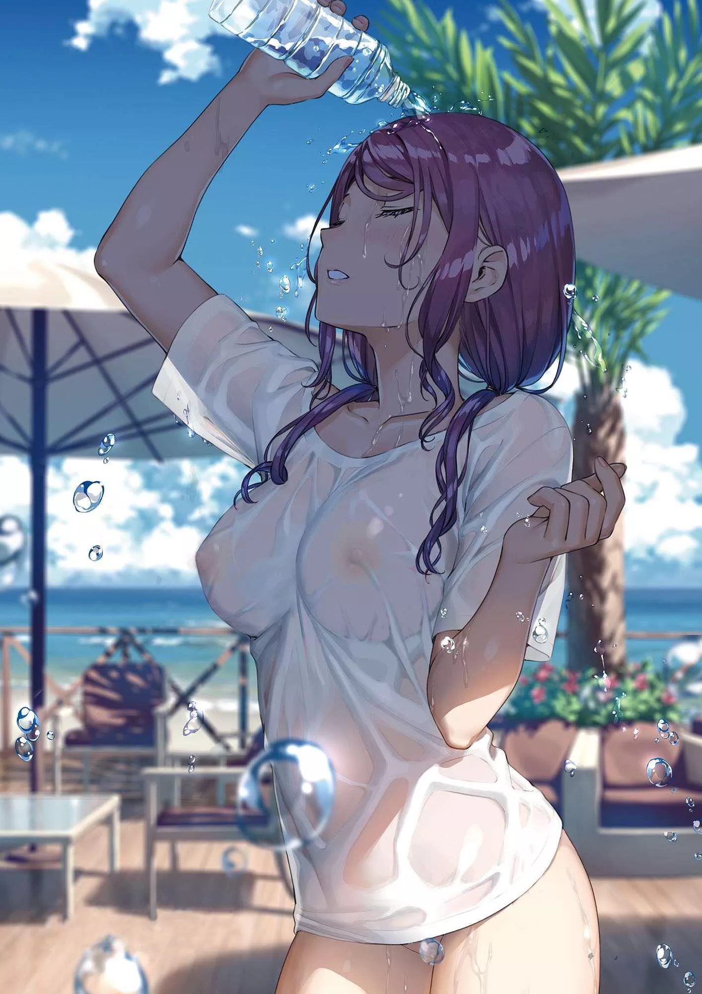It was a hot day