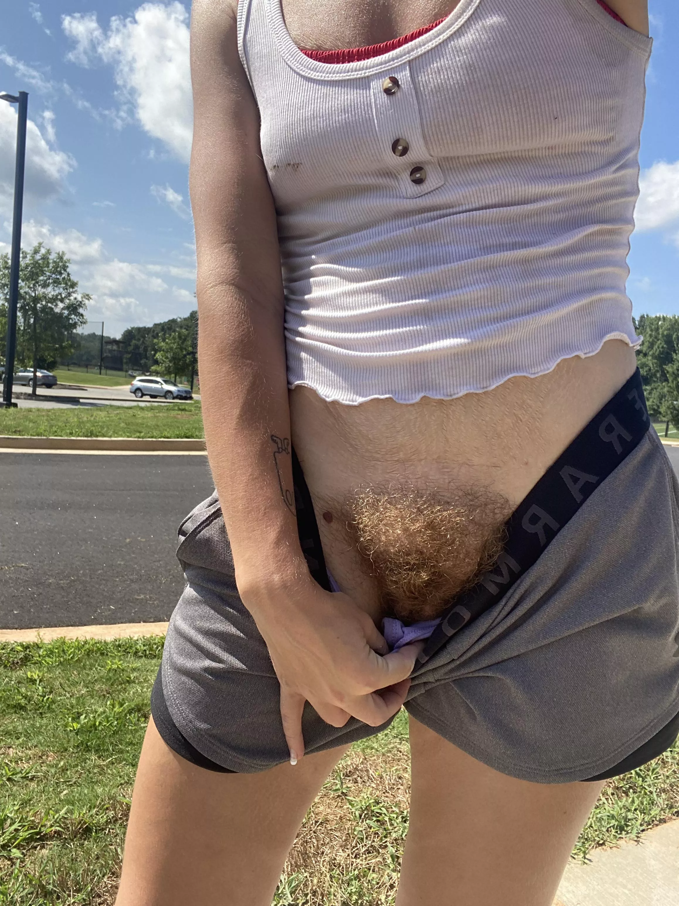 What are you doing if you saw me taking this picture at the park?