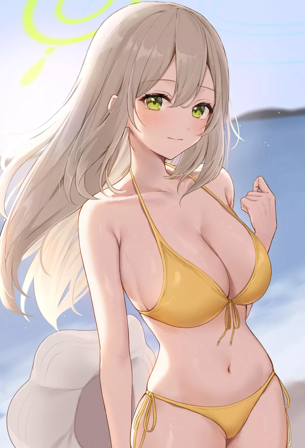 Yellow bikini