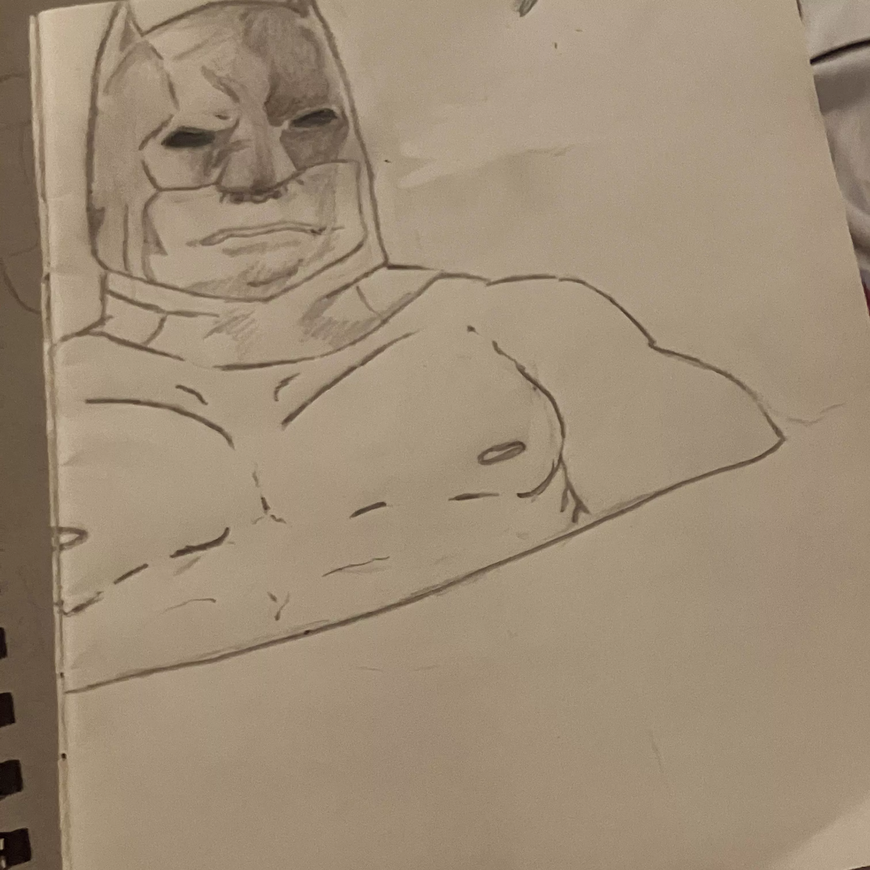 Done a quick little Batman Sketch (Credits is Me)