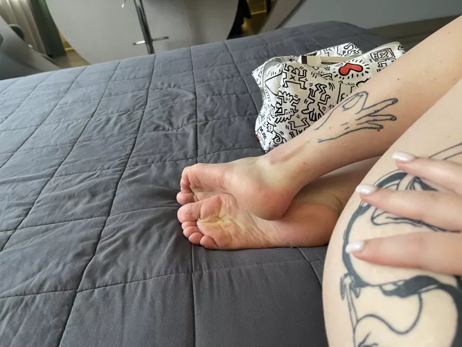(F) My leg tattoo means that I always agree to any adventure or interesting offer