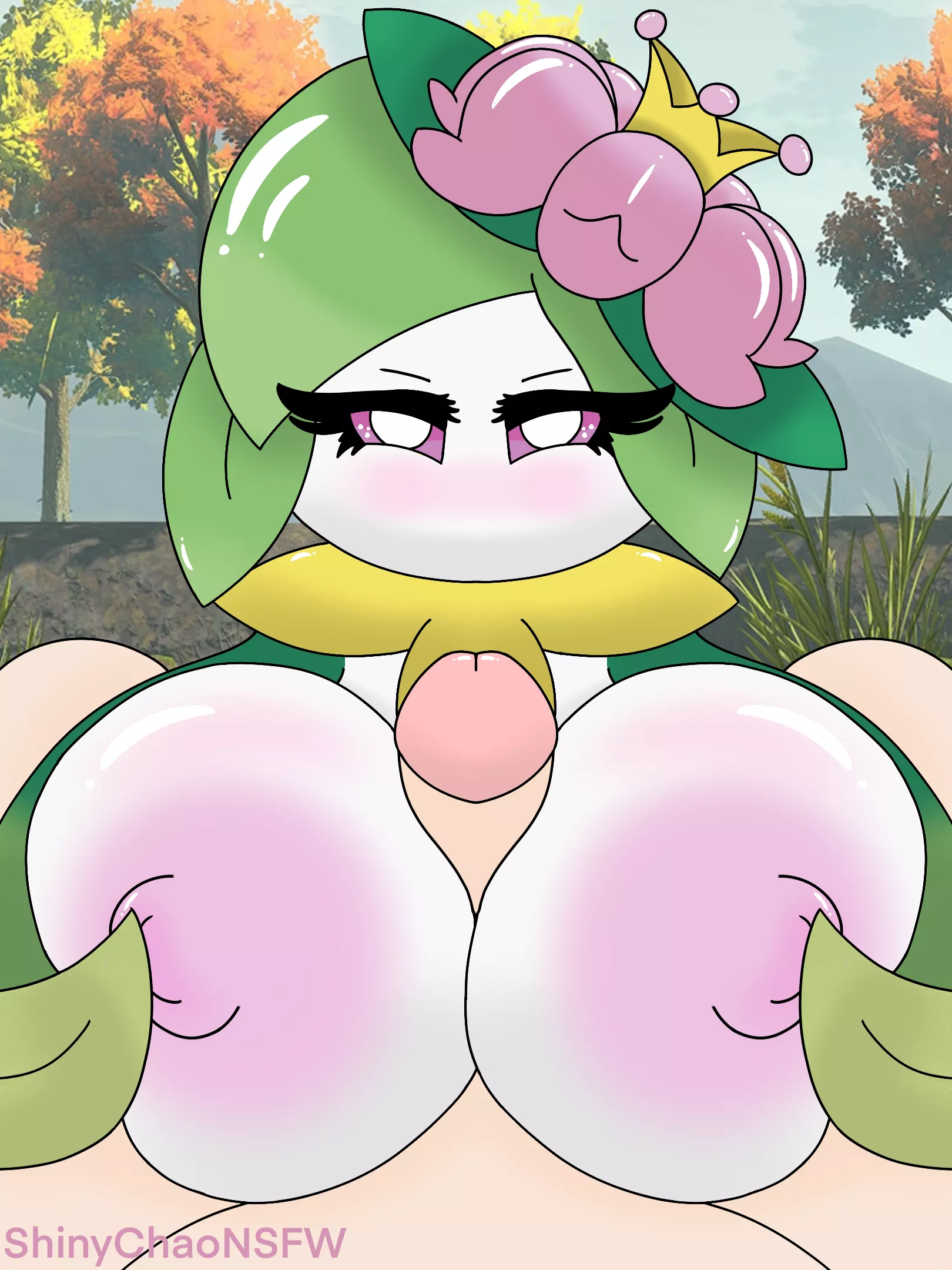 Lilligant pleasuring her master [MF] (OC)