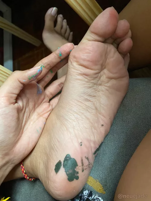 Might need a little help licking paint off of my foot. Takers?