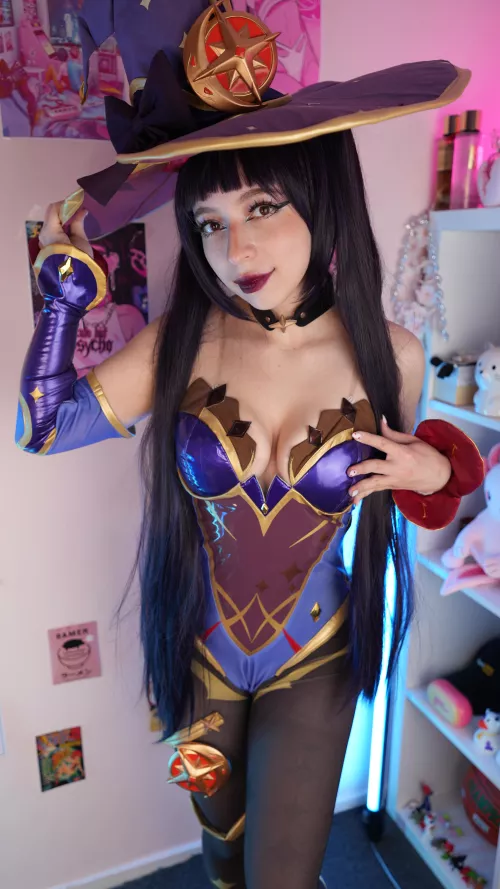 Mona from Genshin Impact by CyberlyCrush