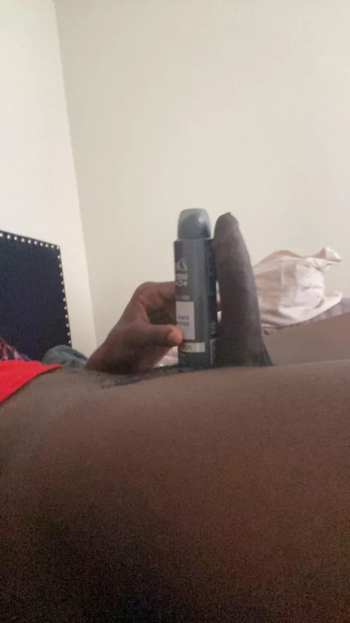 Next to a deodorant can