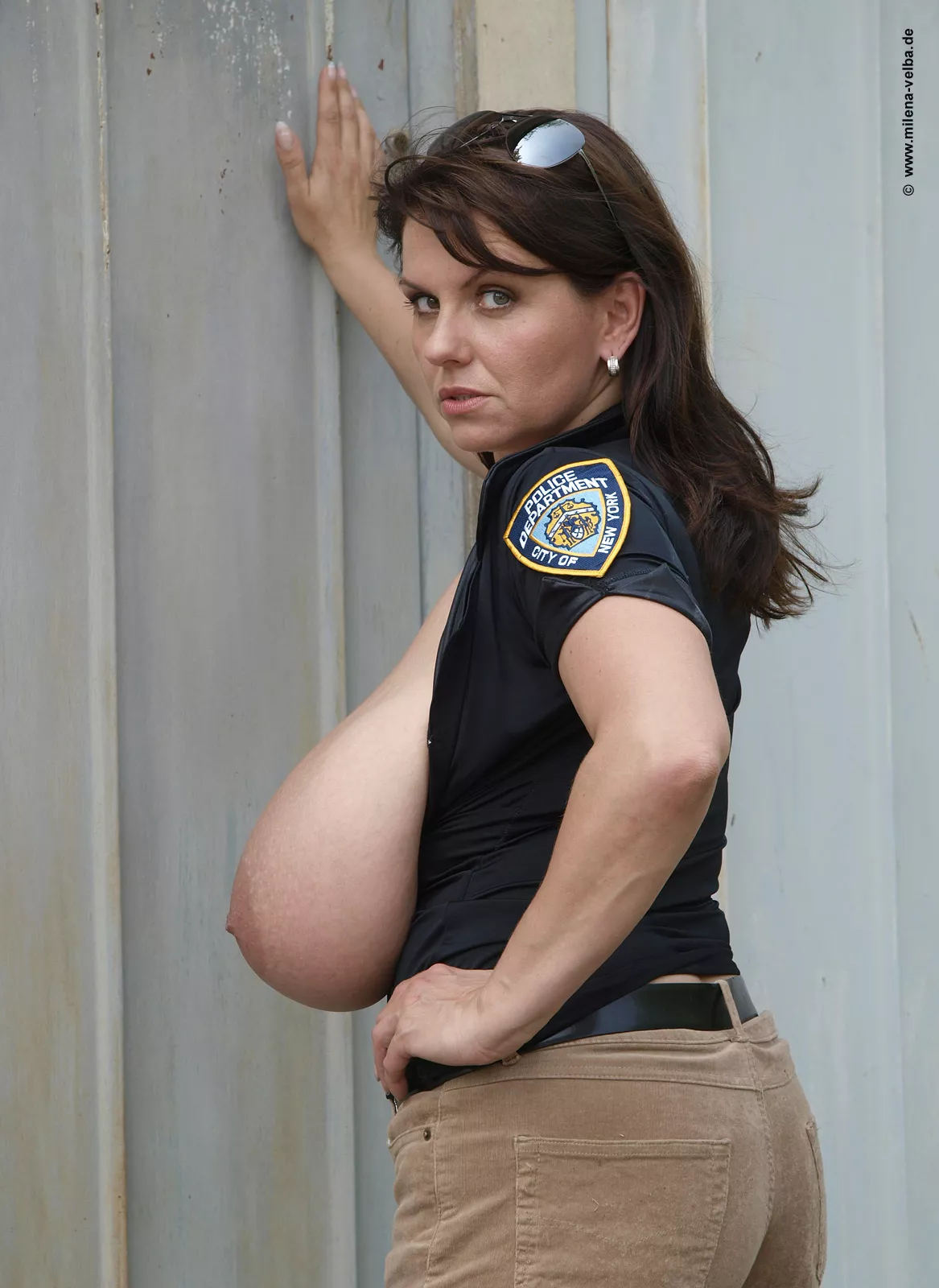 NYPD Milena, Boobs in blue