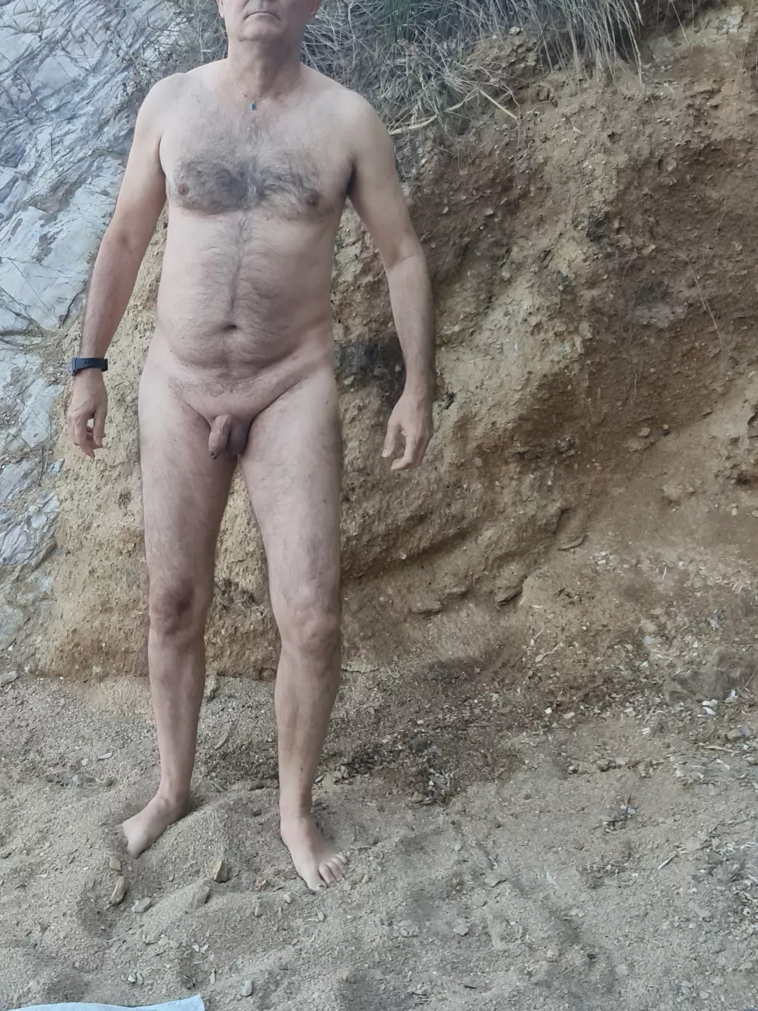 Old french dude (62)...at the nude beach...