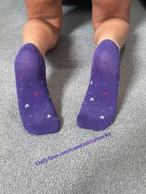 Purrrrrrrple Socks :)