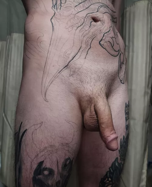 Some days the dick hangs lower than the balls