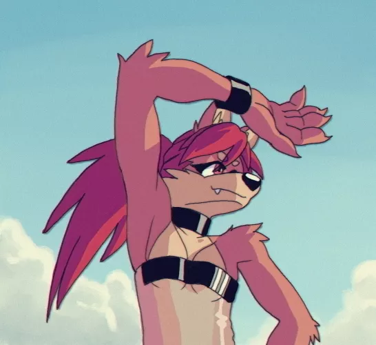 Trying to recreate traditional animation cels look w/ digital (art by me)