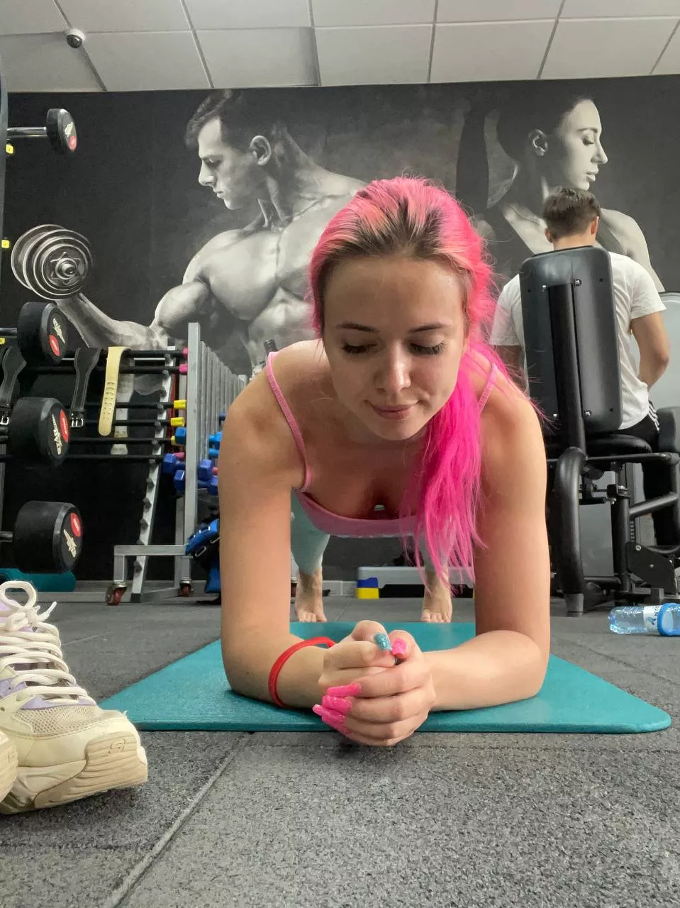 Wish me to have abs hehe