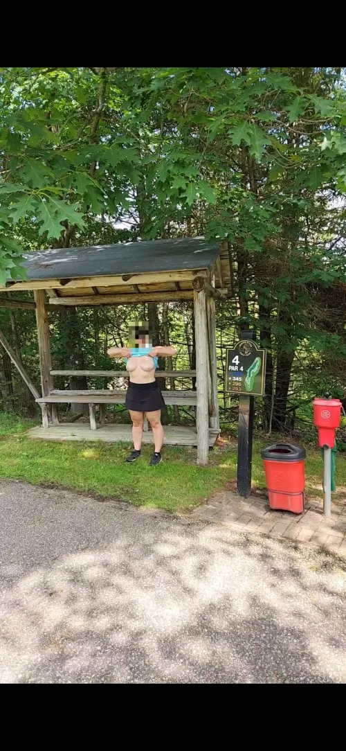 Another round of golf. Another day being a slut🤪[image]