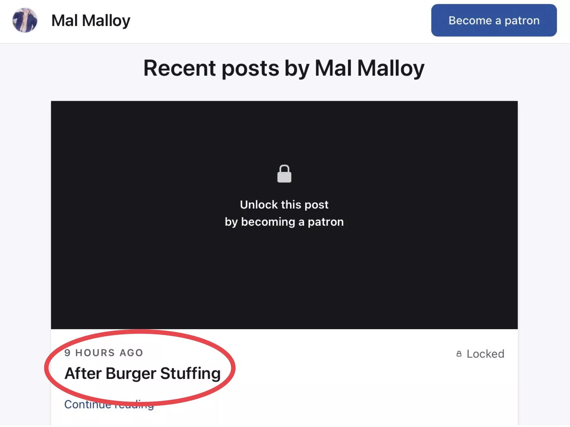 Looks like Mal’s doing Stuffings again. Might she be gaining weight back?