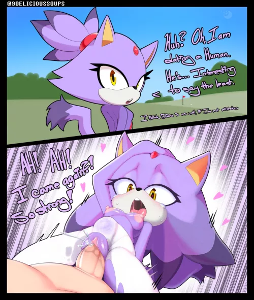 Blaze dates a human (delicioussoup)
