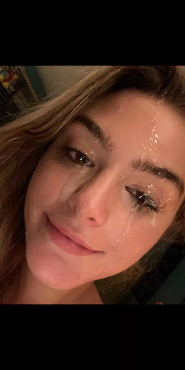 Covered her face before work