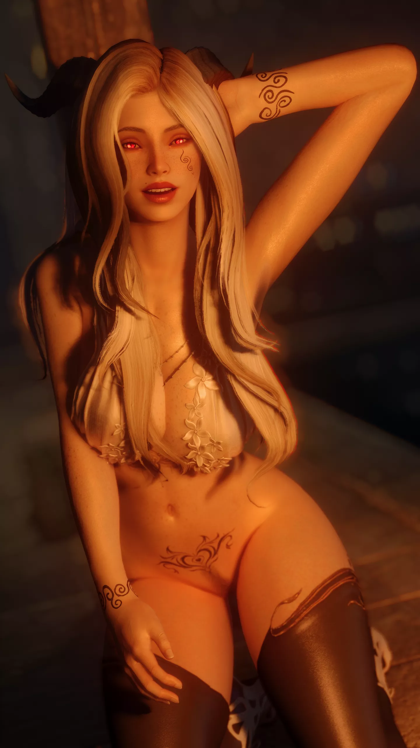 Enjoying the bathouse fireplace (1440x2560)