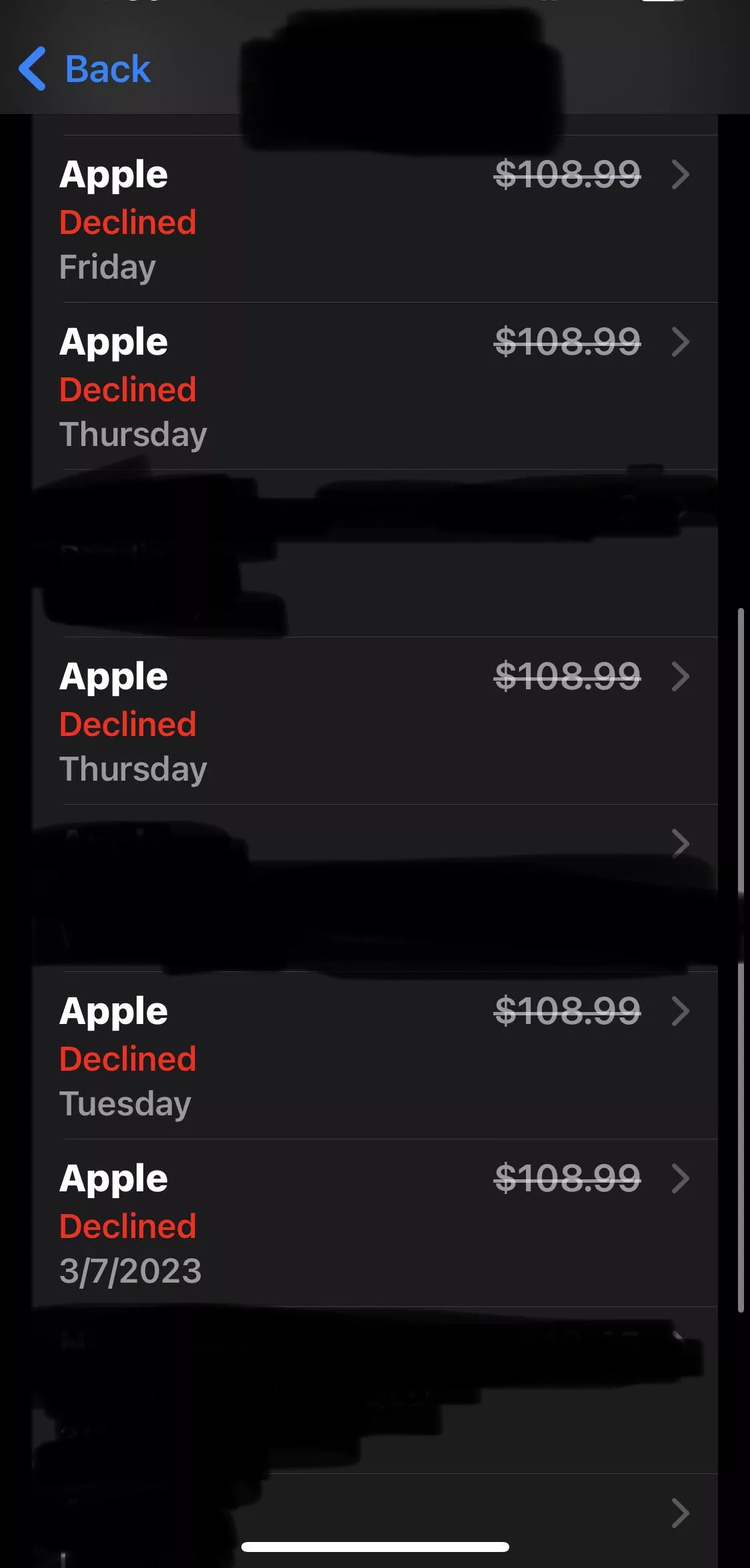 I tried to Sub to someone and it first took $9 out of my account and didn’t give me the sub and now it’s constantly trying to take $108 out of my account for it. i can’t even cancel anything because nothing shows up. am i just stuck to pay $108???