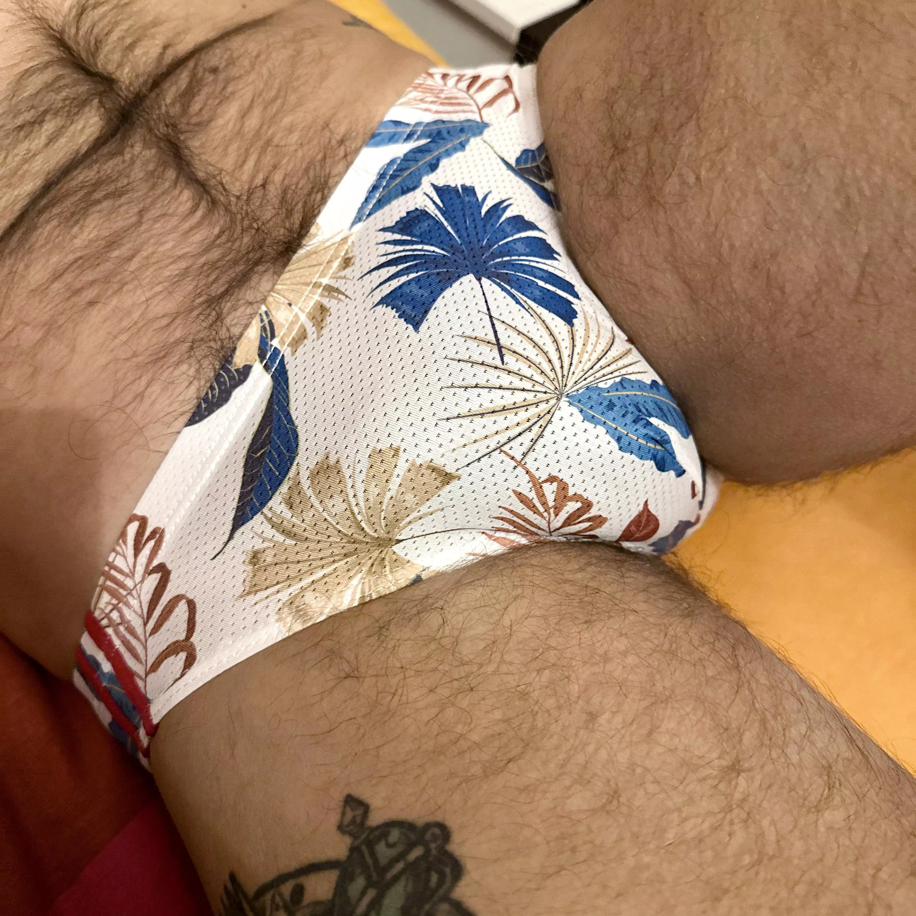 Love how these mesh briefs catch my balls sweat