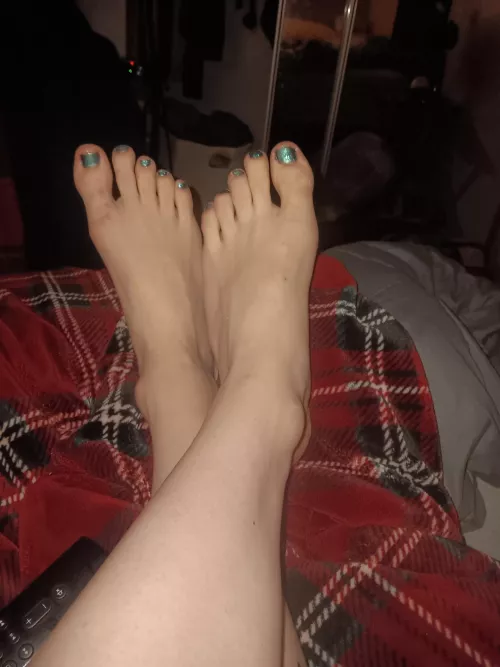 Love the glittery blue