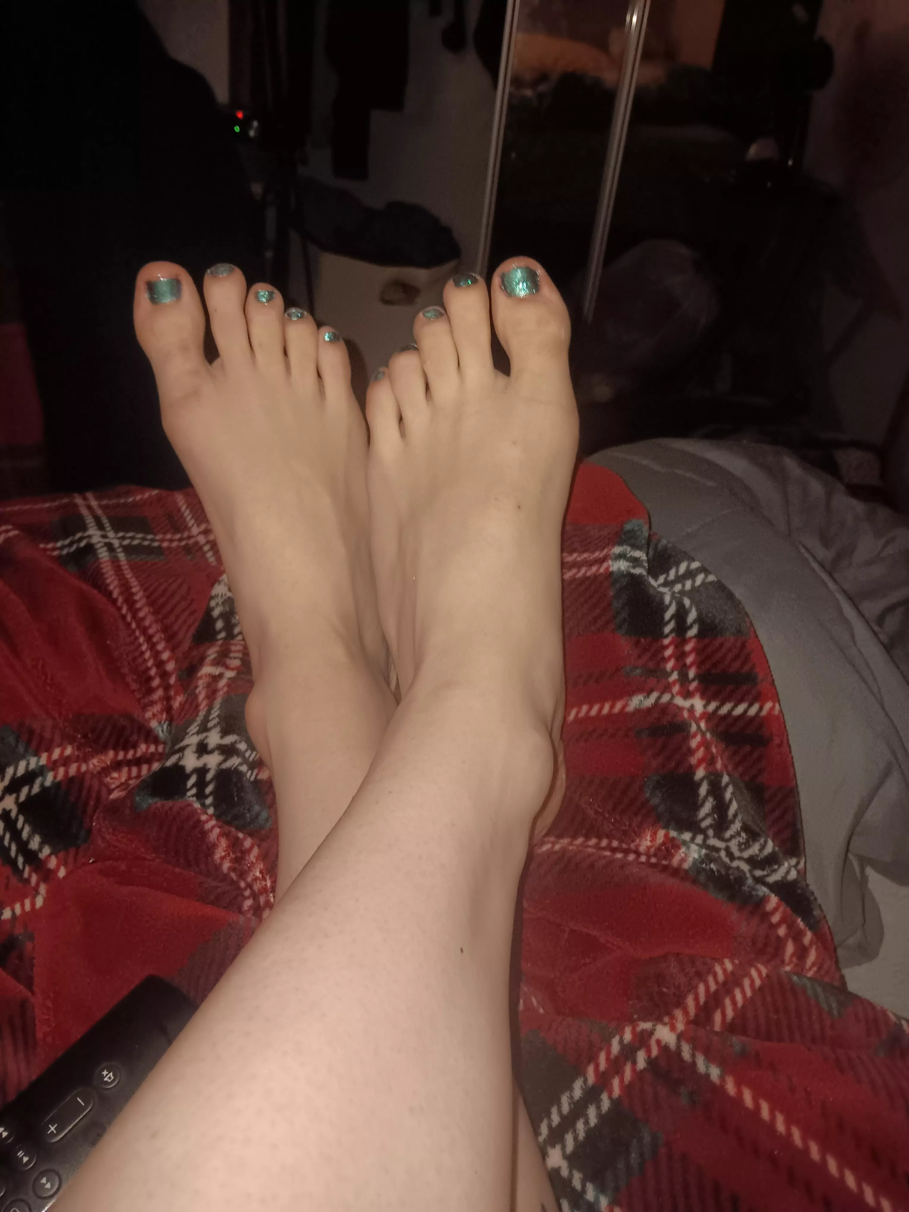 Love the glittery blue