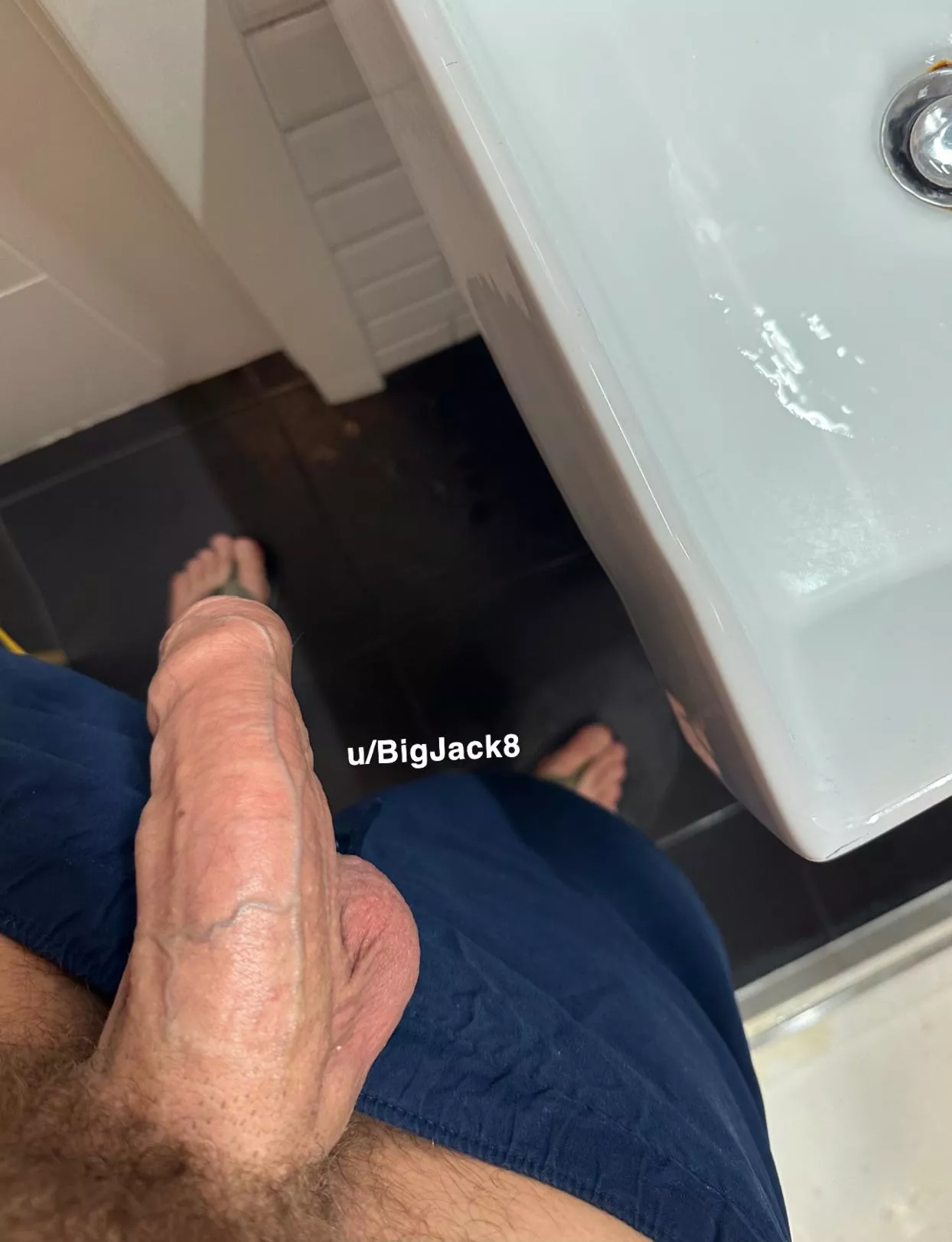 My ridiculously heavy soft cock