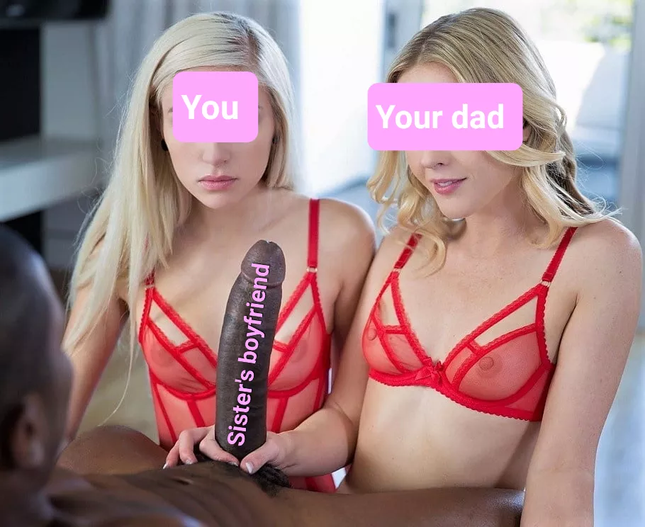 Your sister is so happy her family approve of her boyfriend!