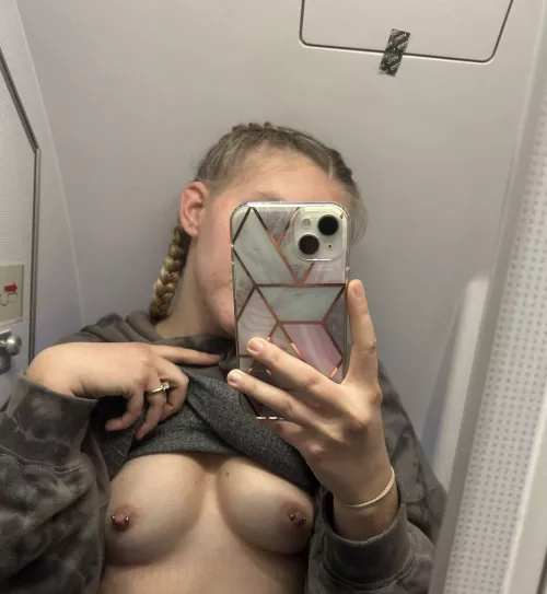 Airplane selfie