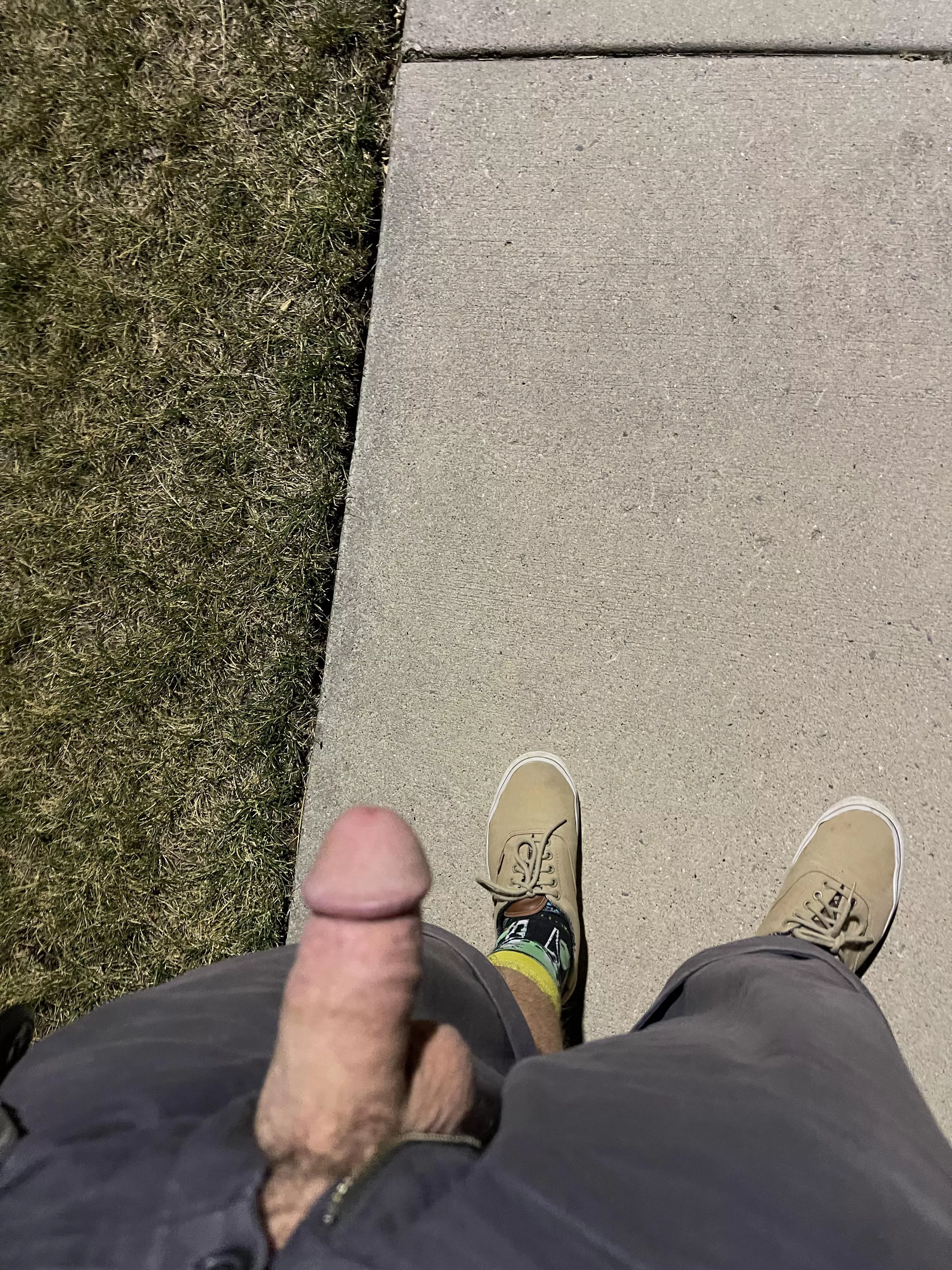 At the park, under the light