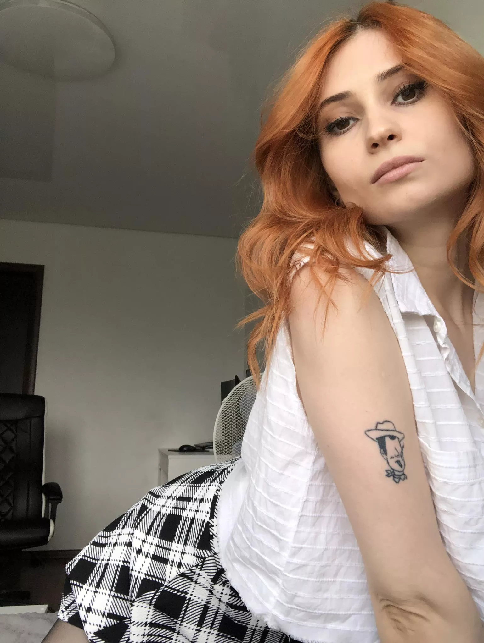 Daddy, I got a tattoo without your permission, you won't punish me, will you