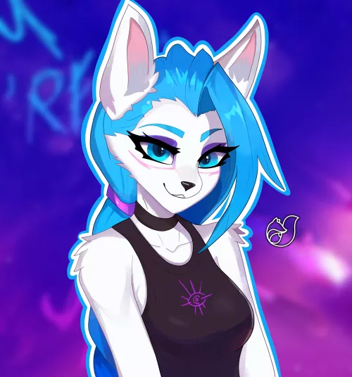 Furry version of Jinx from LoL! (by me)
