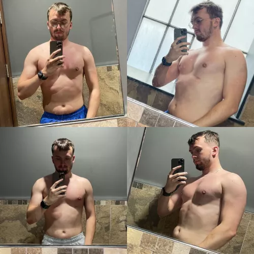 Just a little comparison over the last 3 weeks. Quit alcohol and daily exercise! 😃