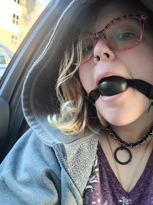 My Queen made me drive to work gagged 😵‍💫