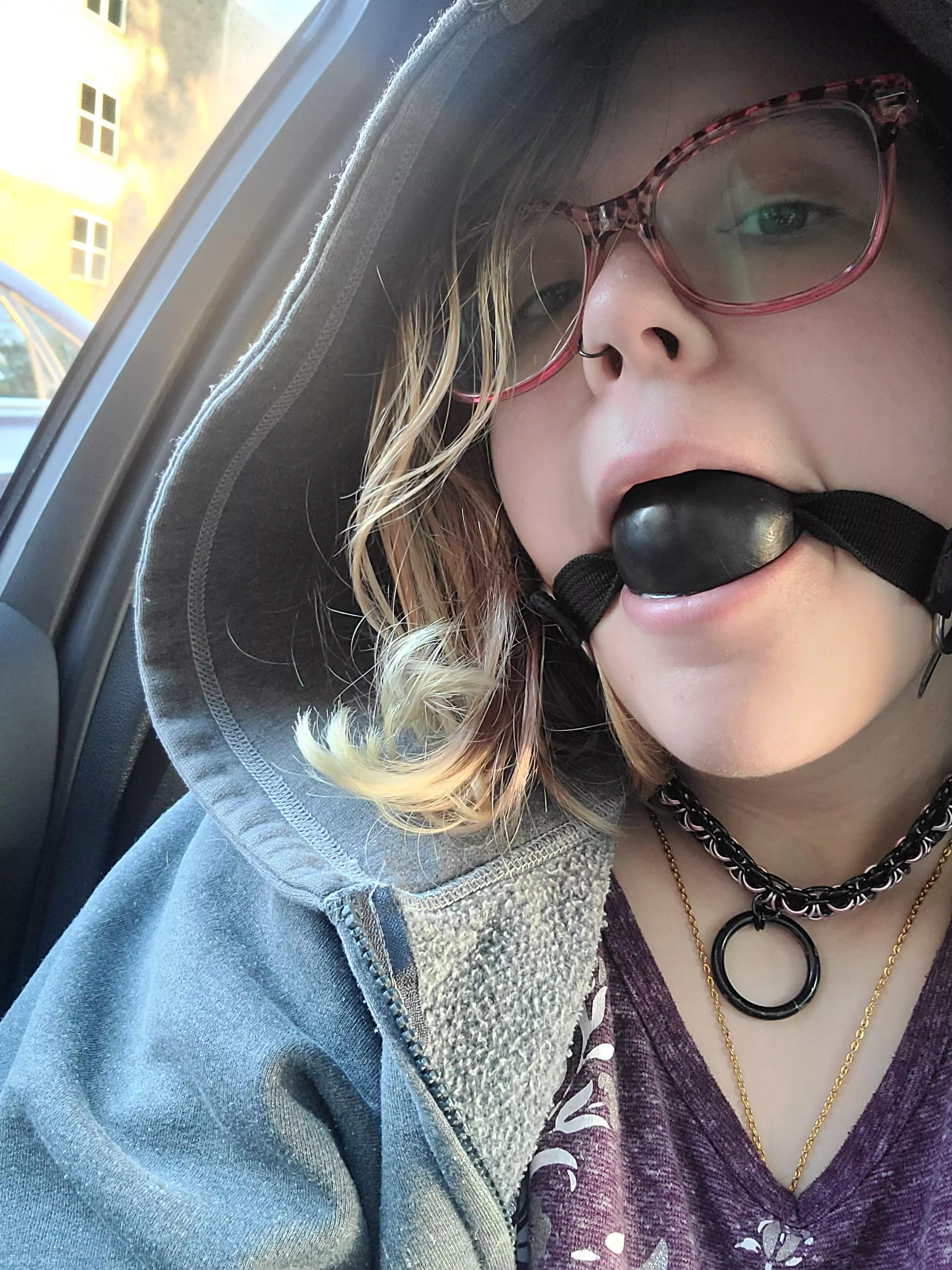 My Queen made me drive to work gagged 😵‍💫