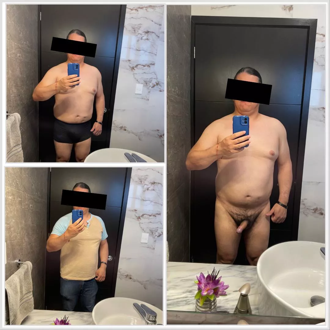 Out of clothes in three steps.