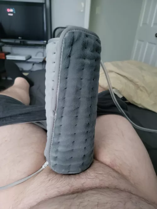 Pumping with heating pad