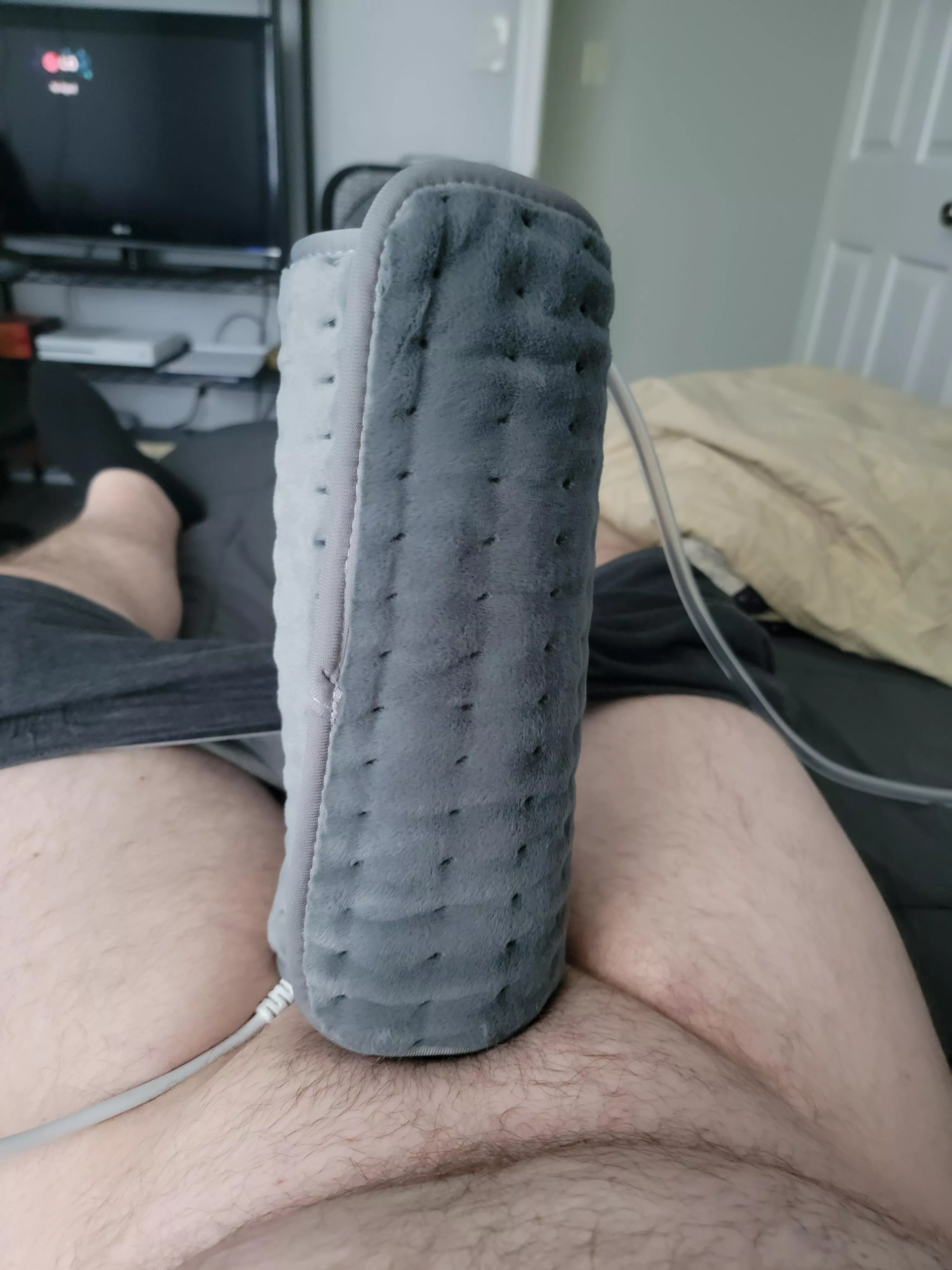 Pumping with heating pad