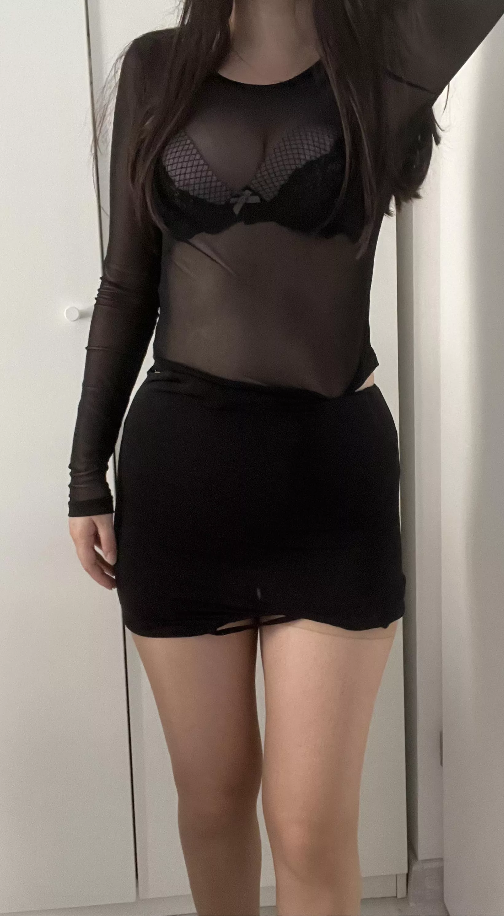 Sexy in black clothes