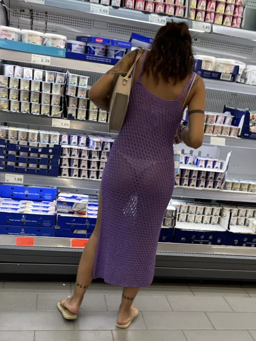 Yesterday at the supermarket