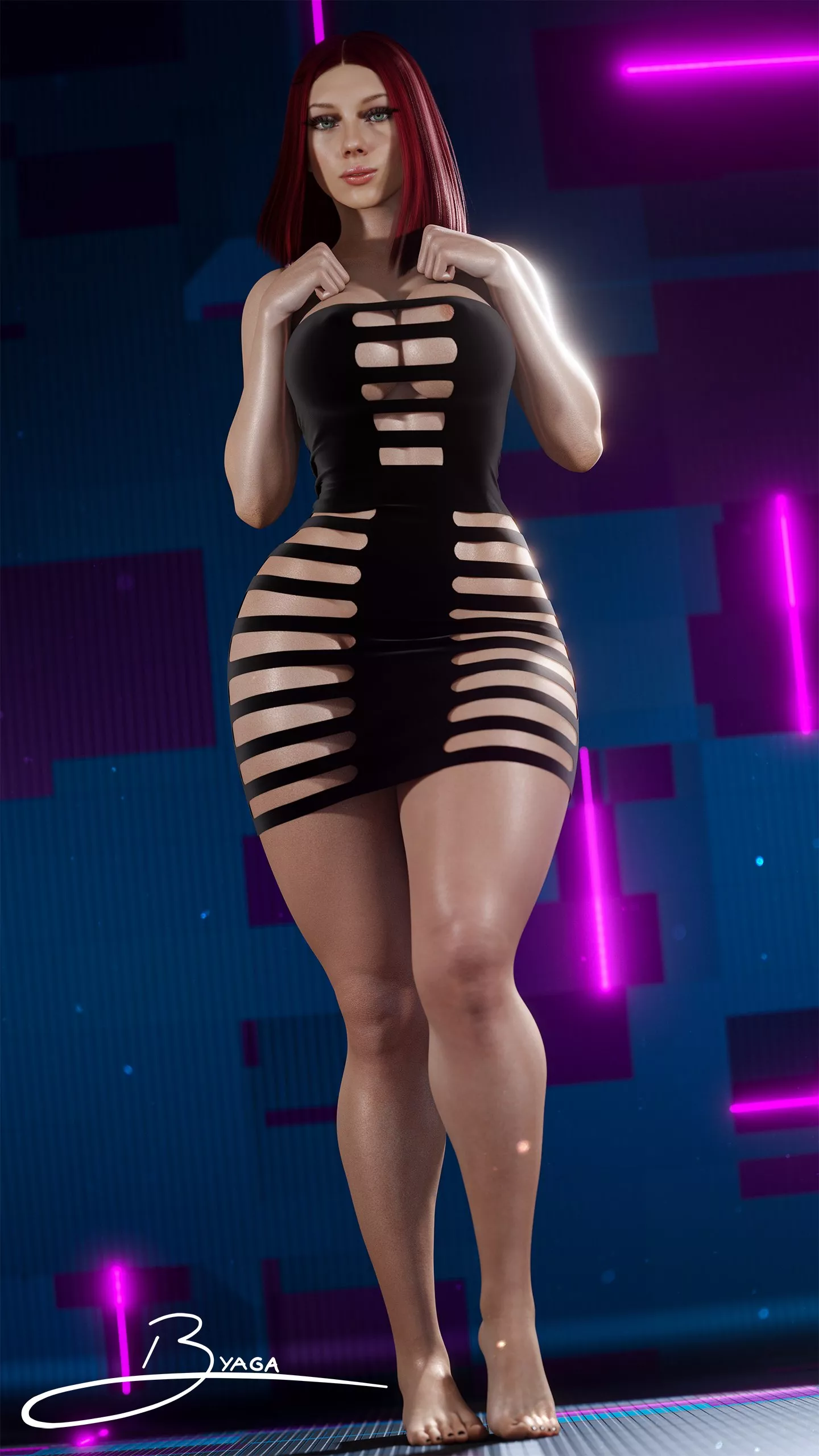 Black Widow Clubbing Dress (BabaYaga0F) [Marvel]
