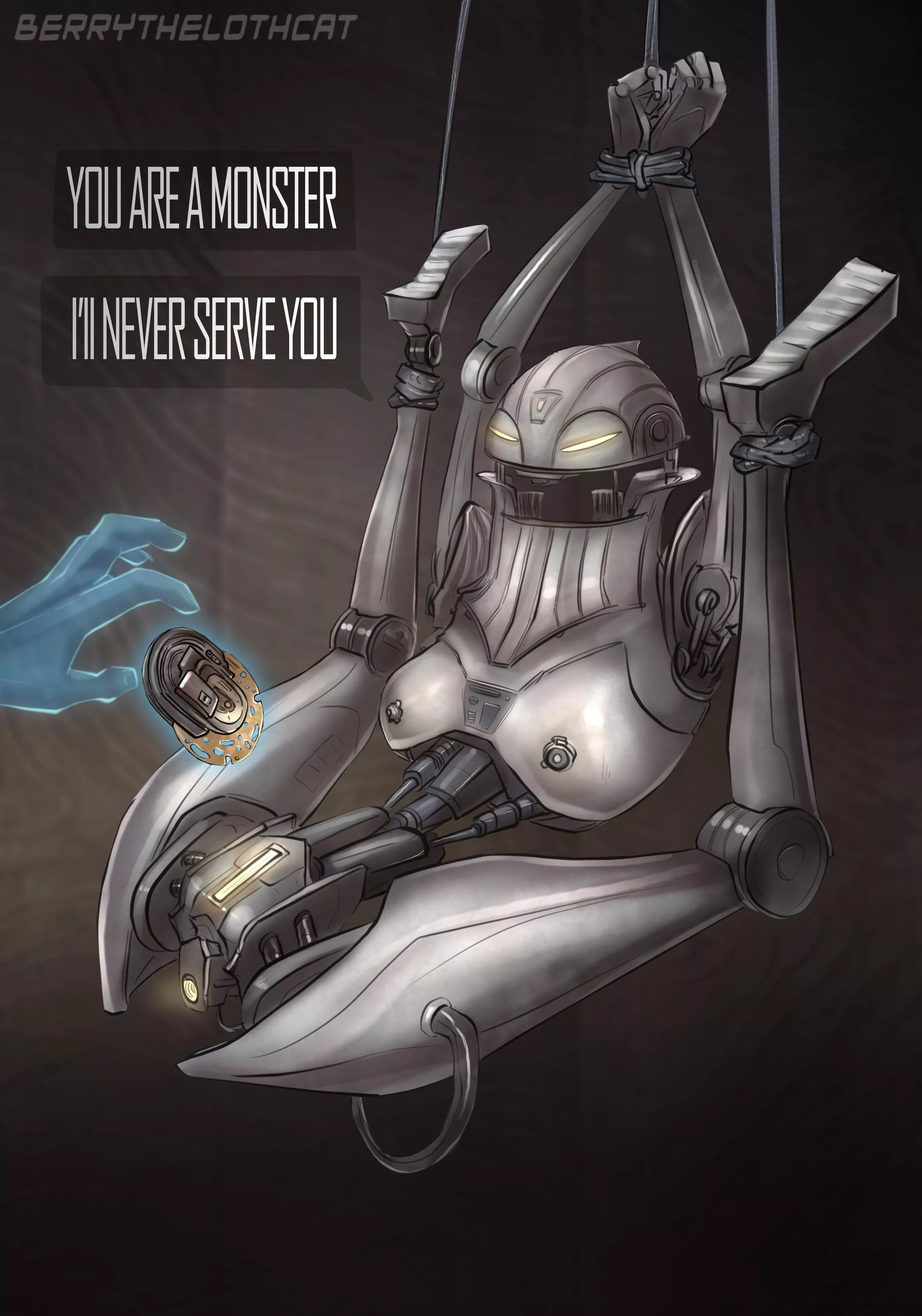 First ever lewd of Zee the high republic droid ZN-A4 from jedi survivor (Berrythelothcat )