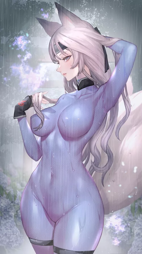 Fox Ninja in a Tight Purple Suit