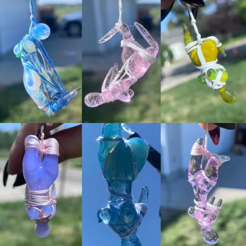 glass bondage figures made by me:)
