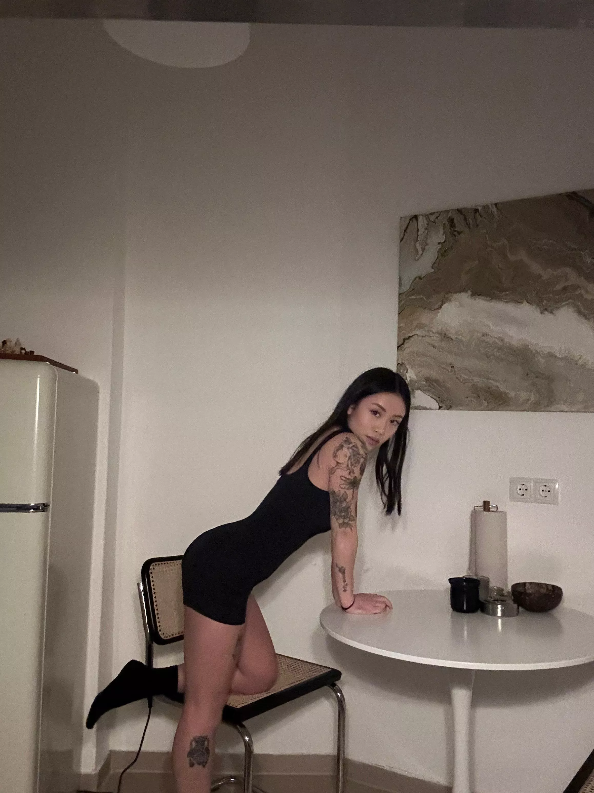 I hope you like my black tight dress