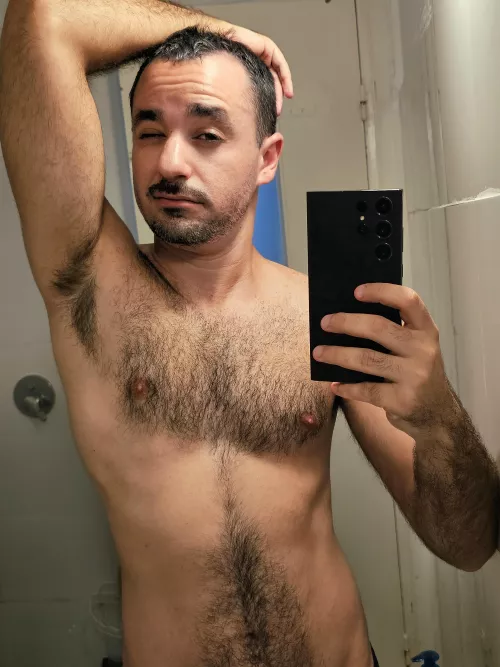 I was trying to have my sexy selfie expression but I'm not sure it worked