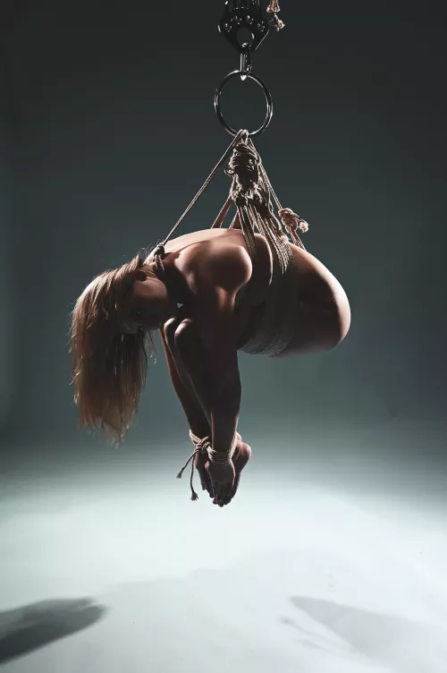 Janice hanging around - rope and photo by me