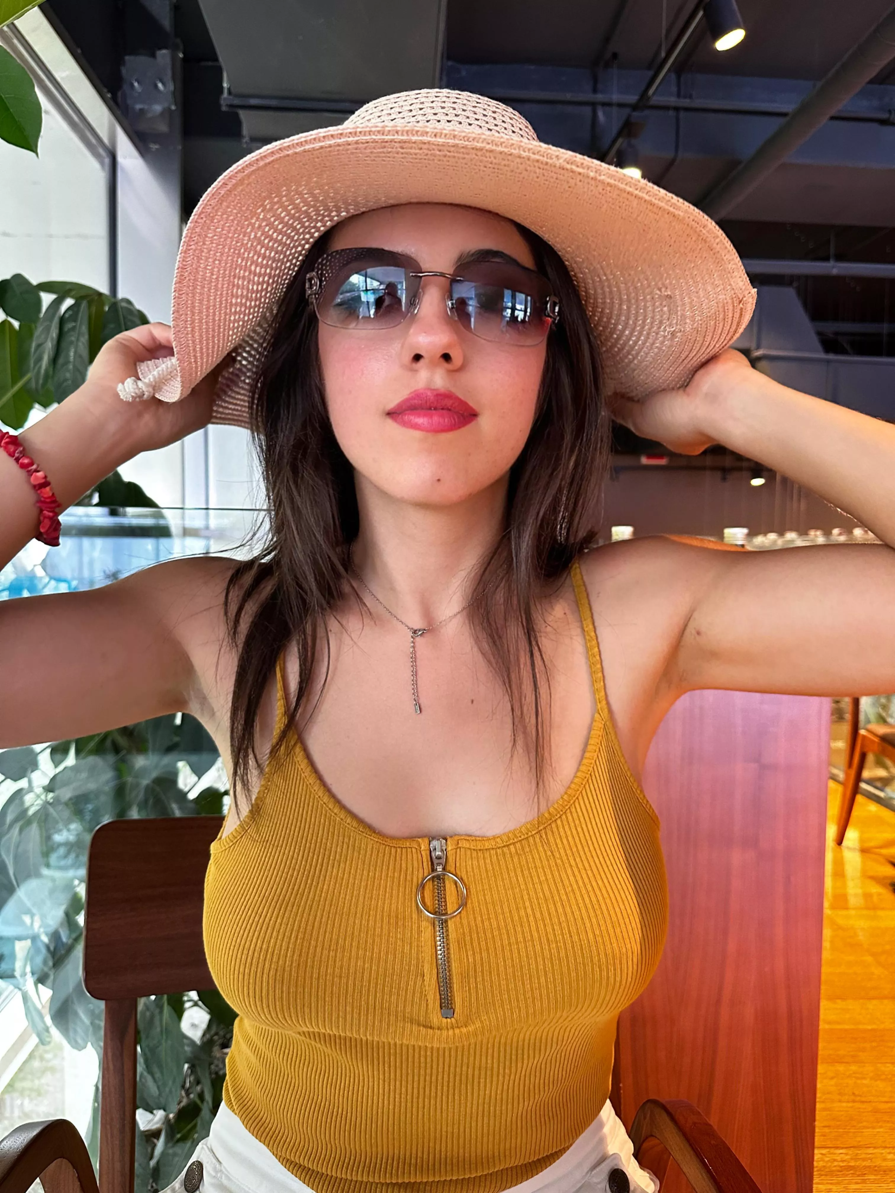 No, i didn’t wear a bra, why would i? F19