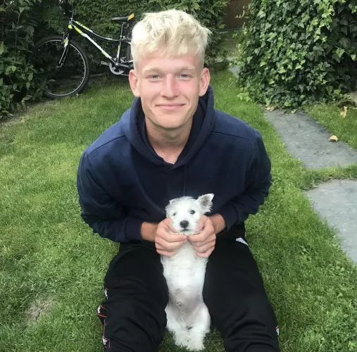 Pic with my puppy