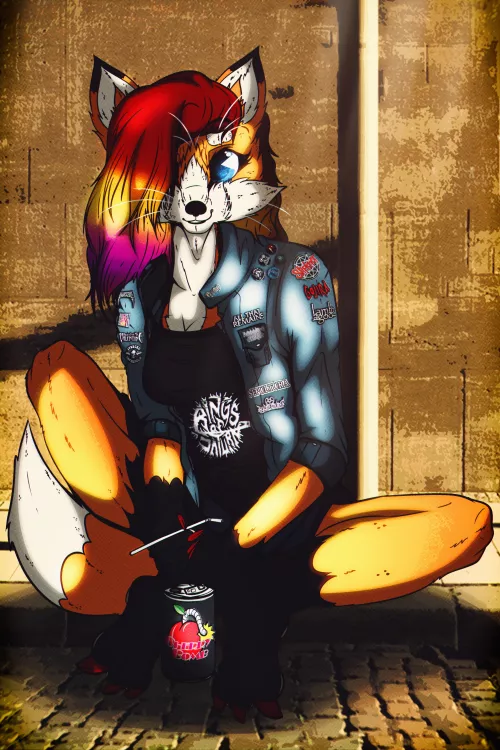 Ruffled hair, but colorful! (Art by me 0l-Fox-l0)